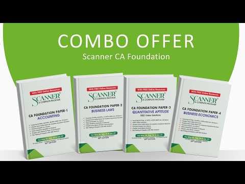 Scanner CA Foundation Group-1 Combo For May 26, Sep. 26 & Jan. 27 Exams