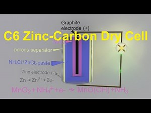 C6 Zinc Carbon Dry Cell Battery [HL IB Chemistry]
