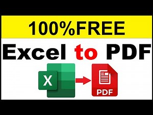 How to convert Excel to PDF without Converter