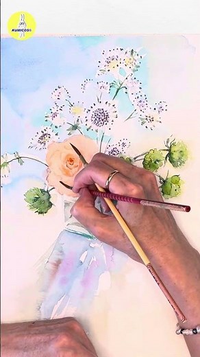 水彩画レッスン「薔薇￼とガラス器の描き方」初心者🔰OK