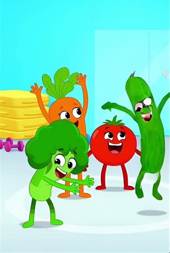 Vegetable Glow Up From Raw to Ready| Shorts vegetables#funny #animatedcartoon #viral #ToodleGiggles