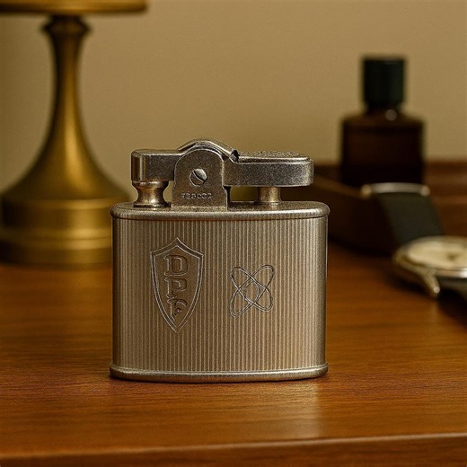 Vintage Ronson Standard Lighter – Engraved “DPF” With Atomic Design - Etsy