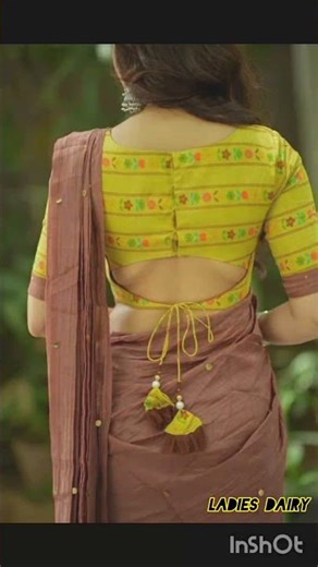 Blouse designs//blouse back design //back less // dori blouse//latest back neck design