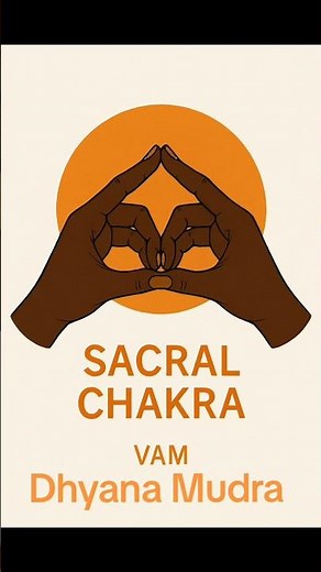 🟠 Dhyana Mudra (Mudra of Meditation & Flow)