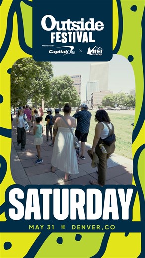 The Outside Festival is HERE! We’ve got the perfect weekend of music, film, ideas, and all things outdoors on tap in Denver’s Civic Center Park, so come hang! Today’s lineup: 🎶 Khruangbin, Sylvan Esso, Neal Francis, Husbands, Squeaky Feet, and Brothers of Brass 🎞️ Film program presented KEEN including Butterfly in a Blizzard and Remaining Native 😁 Ideas speakers: David Blaine, Diana Nyad, Alex Honnold, Selema Masekela, Kimmy Fasani 🏔️ Send at The North Face Climb Zone, hear from Jeremy Jones