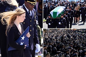 Slain NYPD Detective Jonathan Diller funeral live updates: Fallen cop’s widow demands change in moving eulogy