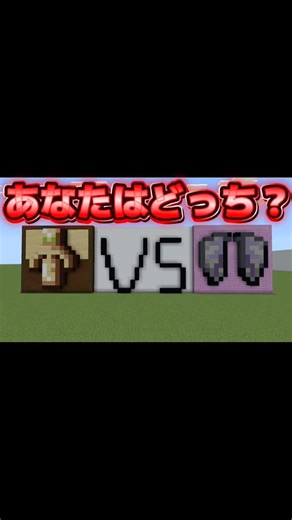 不死のトーテムVSエリトラあなたならどっち？ #マイクラ #マイクラ統合版 #minecraftshorts #マインクラフト #マイクラエディション版 #minecraft