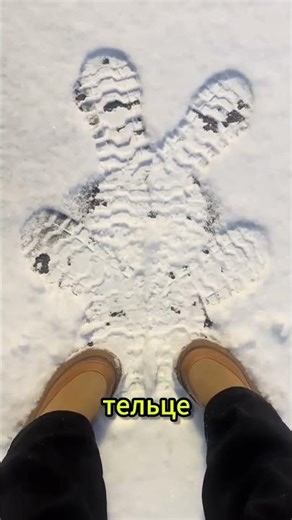 She created a snow bunny! #shortsvideo