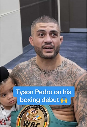 Tyson Pedro Celebrates His Boxing Debut Victory