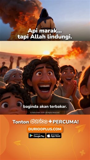 Api yang panas menjadi sejuk?! 😱 Cuba komen video ini tentang kisah nabi siapa? 🤔