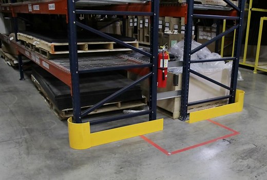 End of Row Pallet Rack Guards | Handle It, Inc.