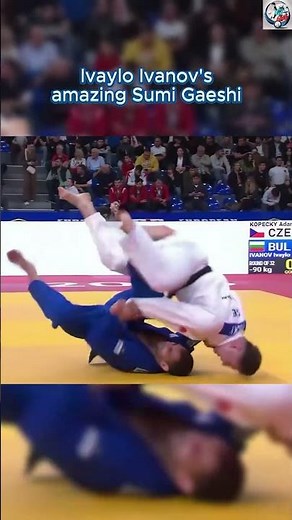 The Elegance of Sumi Gaeshi: Ivaylo Ivanov's Approach to Judo! 🎊 #shorts #judo