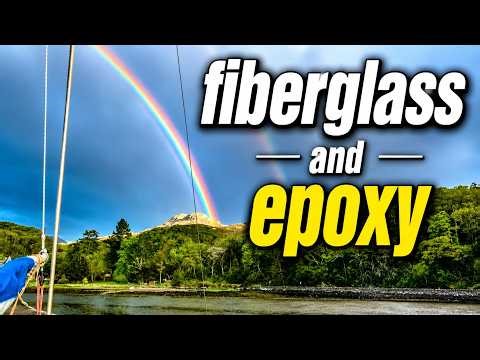 Fiberglassing Our Catamaran