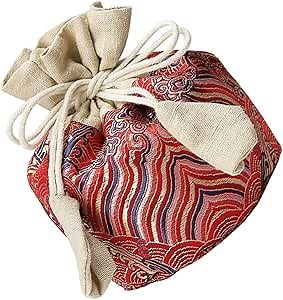 Insulated Kettle Cover Japanese Chinese Tea Cozy Dinnerware Storage Chinese Tea Cup Bag Teapot Bag Teakettle Cover Drawstring Bag Teaware Bag Cloth Decorative Tea Travel Vintage, 13x9.5cm