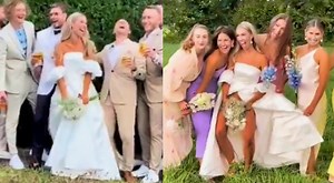 Out-Of-Control Bride Has The Internet In A Frenzy After Raunchy Wedding Footage Shows Her Flashing Her Goods At The Groomsmen & Guests