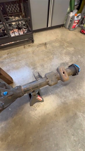 Getting the rear end ready for the 3 link and disk brake conversion #gmt400 #c1500 #baggedtrucks