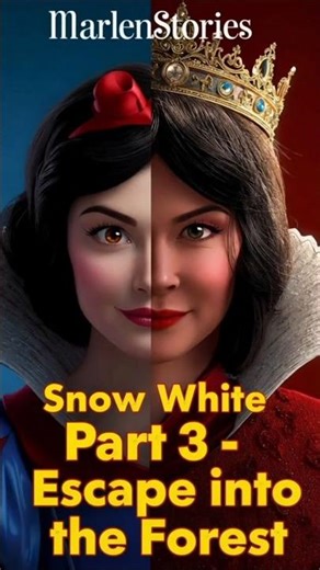 Snow white Part 3: Escape into the forest| Bedtime story for kids