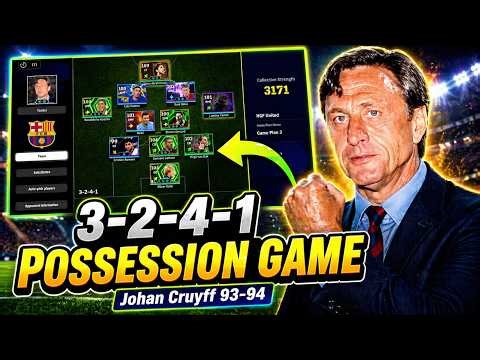 eFootball 2026: 3-2-4-1 Cruyff Style – Best Attacking Overload Formation | Barcelona 93-94