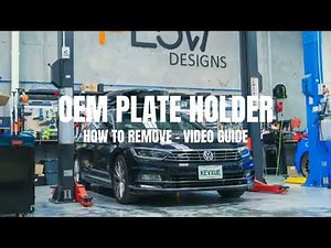 How to remove factory number plate holder - Video guide on VW Passat