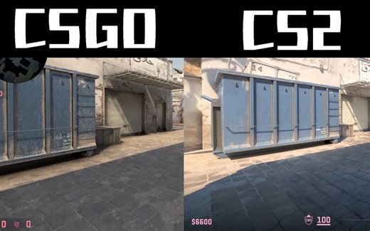 CSGO与CS2画面帧率对比 with RTX2060