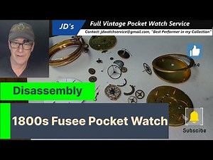 Fusee Pocket Watch Disassembly