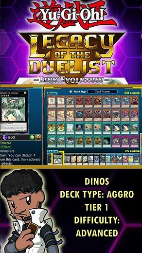 Yu-Gi-Oh! BEST! DINOSAUR Deck Profile - Legacy of the Duelist: Link Evolution