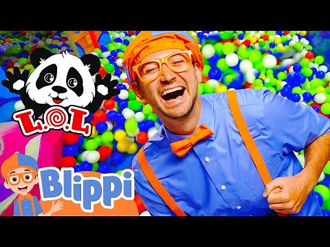 Learning Colors at an Indoor Play Place With Blippi! | Ballpit Fun | Educational Videos for Kids
