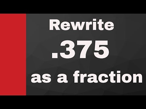 .375 as a fraction