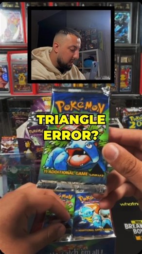 Clovr Cards on Instagram: "We opened a Triangle Error Base Set Box!! 🤯💥 Still in disbelief that is happened 😭 Shoutout to everyone that was in our whatnot stream and saw this happen live!! #vintagepokemon #pokemoncommunity #pokemoncollector #pokemoncards #pokemontcg"