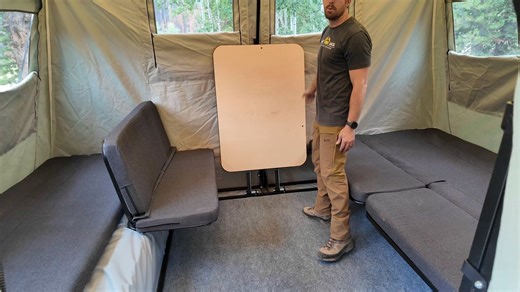 24K views · 166 reactions | A full walkthrough of our most popular model, the 6x12 BLACKOUT with 8' Tent | Jumping Jack Trailers | Facebook