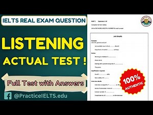 Full IELTS Listening Test (Real Exam Module With Answers) | Improve Your Listening Skills 2025