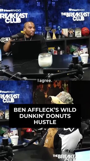 Dripping Clips Daily on Instagram: "Ben Affleck really showed up for that Dunkin commercial 💯 Drewski breaks down how dude was directing, producing AND acting for 2 straight days with 200 people on set. That's real work ethic right there 🔥 #BenAffleck #DunkinDonuts #WorkEthic #BehindTheScenes #Drewski"