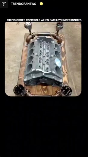 TrendoraNews on Instagram: "Follow me us @trendoranews new content or post and enjoy. An engine’s firing order describes the exact pattern in which its cylinders ignite during operation. This sequence is intentionally engineered, not chosen by chance. When each cylinder fires at the right moment, the crankshaft turns smoothly, reducing unwanted shaking and mechanical stress. The arrangement of this order depends heavily on the engine’s design and layout. Each configuration uses a specific patter