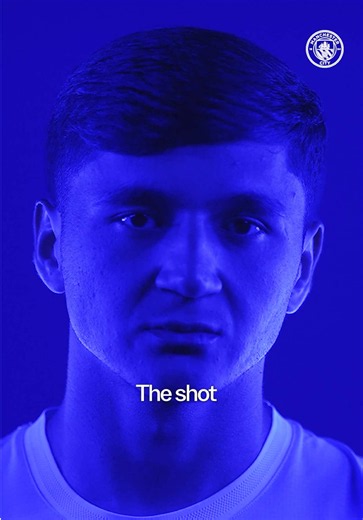 The setup 🆚 the shot 📸 #ManCity #Football #Khusanov | man city