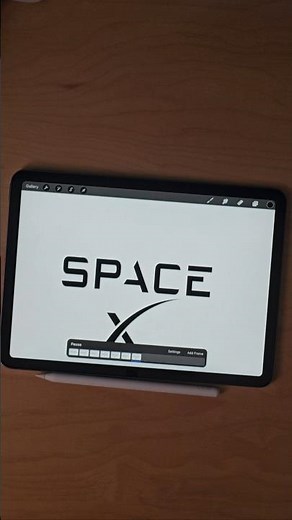 SpaceX Logo Animation! Subscribe for more :) #spacex #procreate #logoanimation
