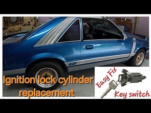 No Start: How to change Key Switch on 1985 Ford Mustang Foxbody "Ignition Lock Cylinder"
