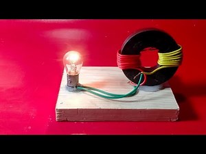 how to make free electricity generator with magnets using copper wire light bulb