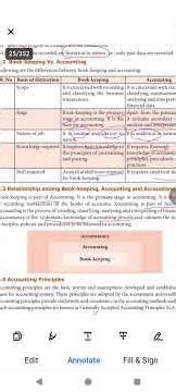 book keeping vs accounting and relationship