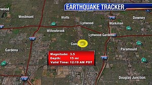 3.5-magnitude earthquake centered in Compton rattles SoCal