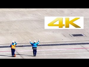 [4k] [飛行機 動画] 羽田空港でのお手振りシーン 【Good-Bye Wave】