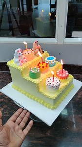 660K views · 11K reactions | Multi-Layer Mini Celebration Cake with Cute Teddy Toppers & Colorful Candle Treats #MiniCakeDesign #StairCake #CuteTeddyCake #ColorfulCake #BirthdayCake #CreativeCake #KidsCake | Sunil Cake Master | Facebook