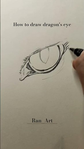 How to draw dragon's eye #drawing #shorts #tutorial #howtodraw #painting #art