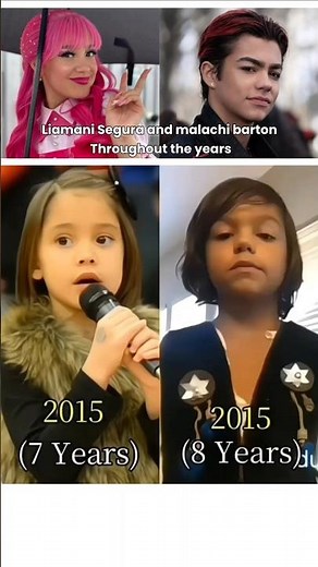Liamani Segura and Malachi Barton throughout the years. #disney #descendants #camprock #camprock3