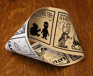 Moebius comic strip by Jim Woodring