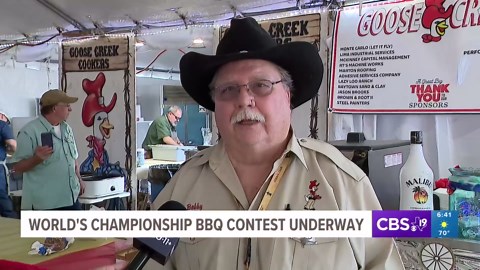 World's championship BBQ contest underway in Houston