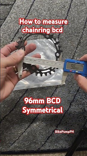 How to measure chainring bcd #chainring #bike #bicycle #cycling #bikemechanic