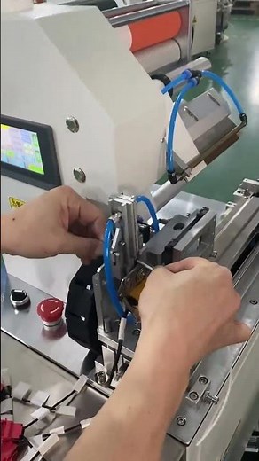 Operation Tutorial for Wire Fold-over Labeling Machine#labelingmachine #labeler