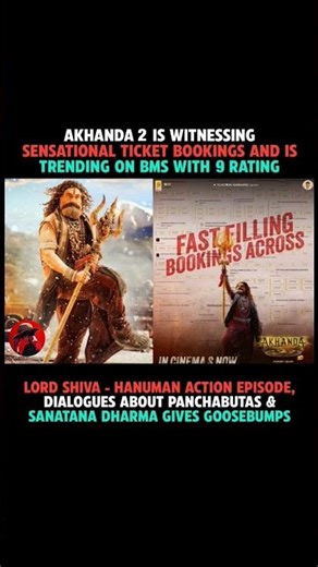🔥 “Akhanda 2 Rampage Begins! BMS 9⭐ & Bookings Exploding Worldwide!”#balayya#akanda2#trending#news