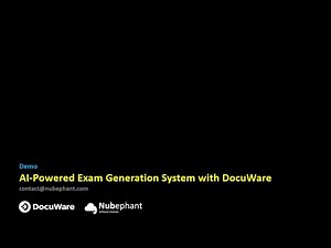 AI-Powered Exam Generation System with DocuWare