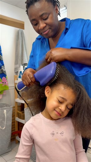 Her first at home blowout | A Life Less Scripted